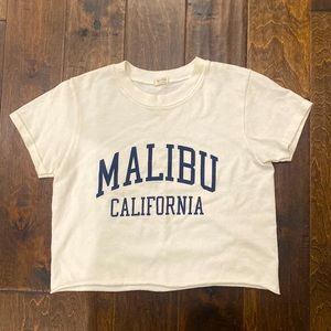 Pac sun John Gault shirt sleeve cropped tee shirt